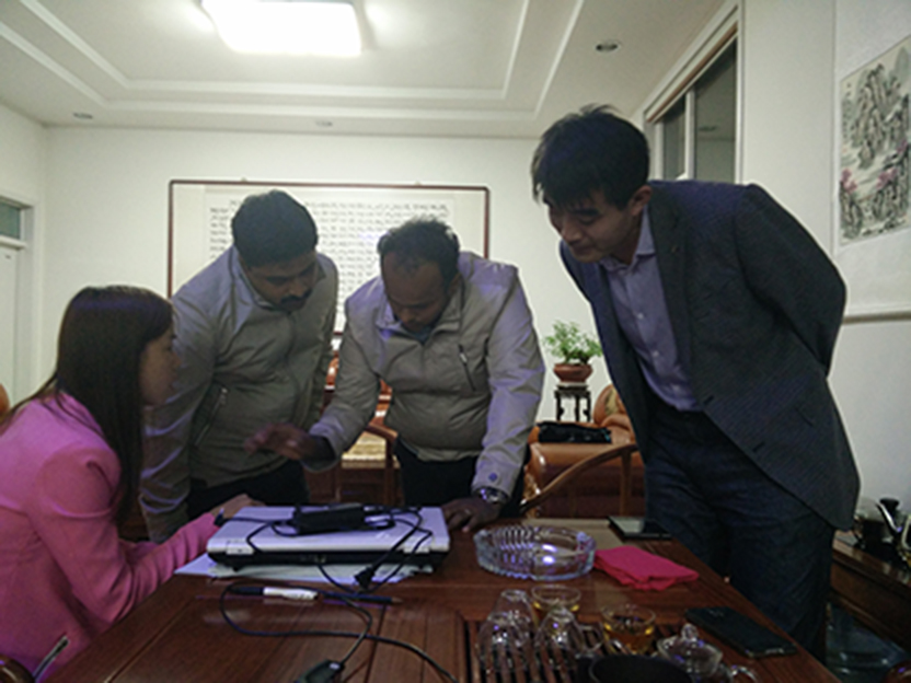 與印尼客戶技術(shù)交流