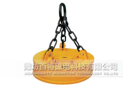 MW5吊運廢鐵鋼起重電磁鐵